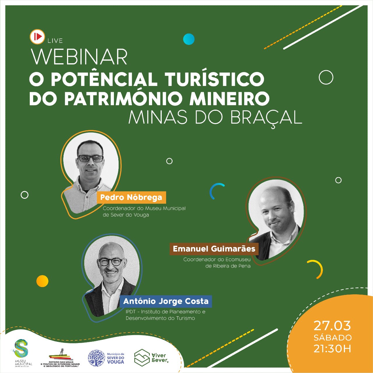 Fotografia de Capa de WEBINAR - O Potencial Turístico do Património Mineiro - As Minas do Braçal